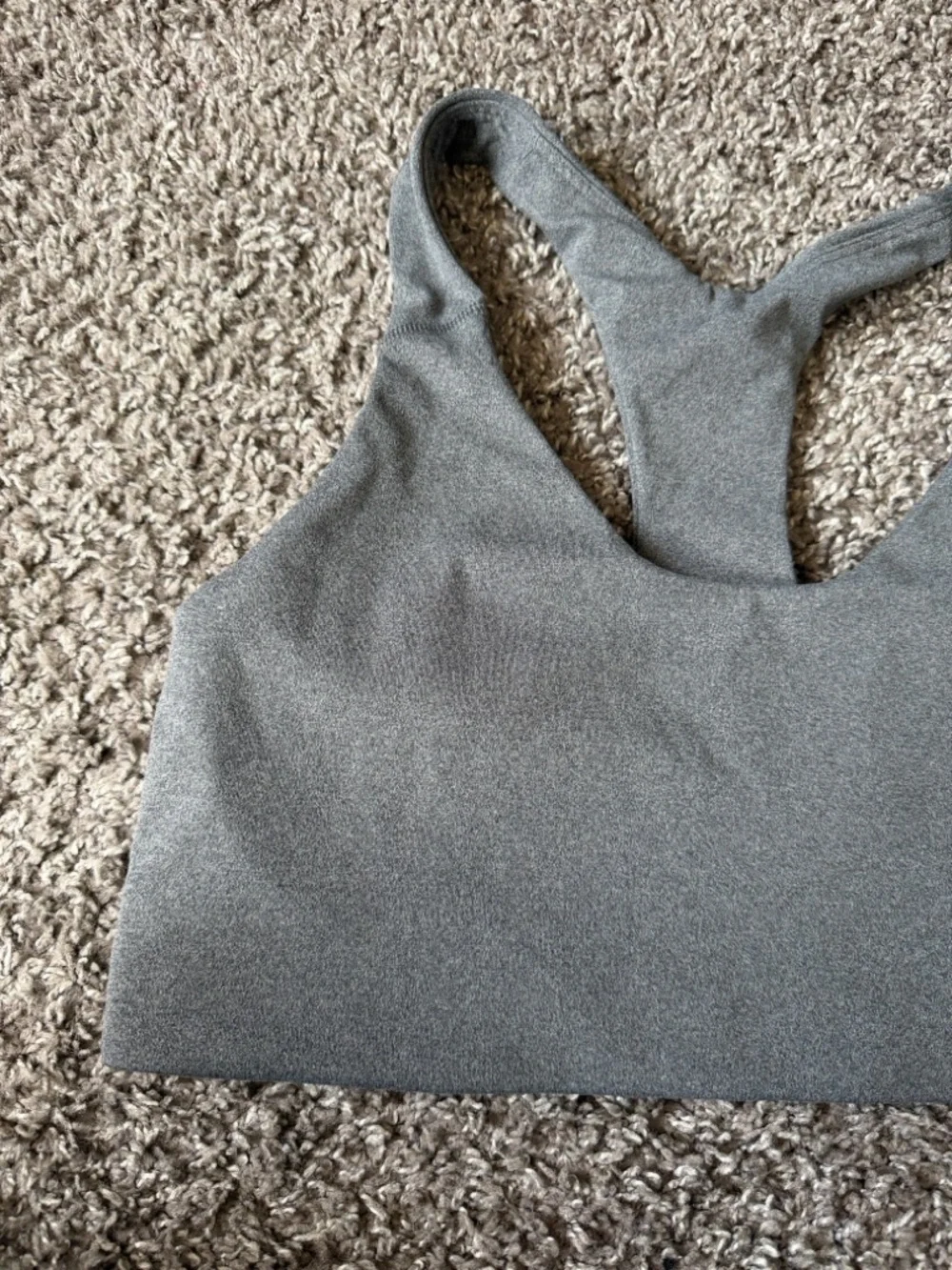 old navy Gray Racerback Sports Bra  size large - Picture 3 of 7